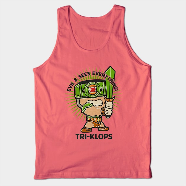 Adorable Tri-Klops He Man Toy 1980 Tank Top by Chris Nixt